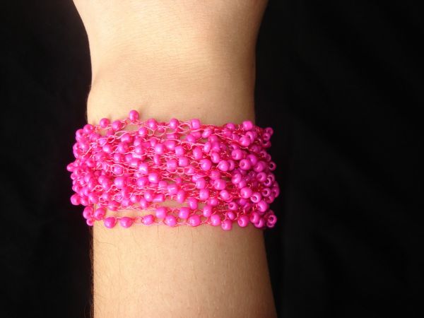 Pulseira Luciane Fios Croche