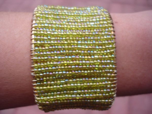 Pulseira Paloma De Miçangas Verdes